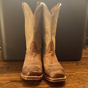 Nocona Men’s Square Toe Cowboy Boots - Brown Leather - Size 13D
